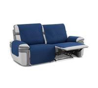 MAXIFUNDAS - Copridivano imbottito Relax 2 posti in Slam, blu salvasofà repellente ai liquidi e con retro antiscivolo.