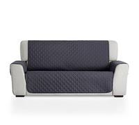 MAXIFUNDAS | Copridivano imbottito reversibile 4 posti - Copridivano extra morbido grigio/grigio chiaro - copridivano con strisce elastiche di tenuta - copridivano modello MAUI