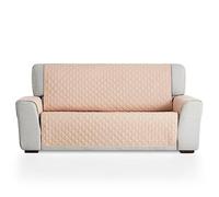 MAXIFUNDAS | Copridivano Imbottito Reversibile 4 Posti - Extra Morbido Beige/Marrone - Con Strisce Elastiche di Fissaggio - Modello MAUI