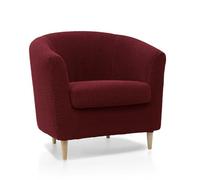 MAXIFUNDAS | Copridivano per Poltrona Cabriolet Compatibile con IKEA TULLSTA | Modello RELIVE | Tessuto Elasticizzato e Morbido al Tatto | Colore Bordeaux | Realizzato in Spagna