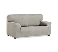 MAXIFUNDAS | Copridivano Vega 2 posti - Copridivano elasticizzato colore grigio chiaro - copridivano antiscivolo tessuto jacquard - copridivano extra morbido cinghie posteriori