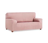 MAXIFUNDAS | Copridivano Vega 2 posti - Copridivano elasticizzato colore rosa - copridivano antiscivolo tessuto jacquard - copridivano extra morbido cinghie posteriori vestibilità