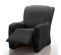 MAXIFUNDAS - Fodera per poltrona relax, piedi insieme Vega Nero