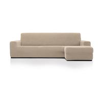MAXIFUNDAS FUNDAS DE SOFA & CHAISE LONGUE. Fodera per chaise longue, super elastica, con braccio destro corto (Mirando di fronte), beige. Copridivano super elastico Chaise Longue