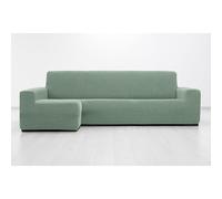 MAXIFUNDAS FUNDAS DE SOFA & CHAISE LONGUE. Fodera per chaise longue, super elastica, con braccio sinistro lungo (Mirando di fronte), turchese. Copridivano super elastico Chaise Longue