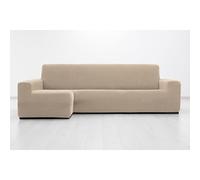MAXIFUNDAS FUNDAS DE SOFA & CHAISE LONGUE. Fodera per chaise longue, super elastica, con braccio sinistro lungo (Mirando di fronte), beige. Copridivano super elastico Chaise Longue