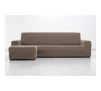 MAXIFUNDAS FUNDAS DE SOFA & CHAISE LONGUE. Fodera per chaise longue, super elastica, con braccio sinistro corto, in lino. Copridivano super elastico Chaise Longue