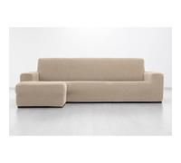 MAXIFUNDAS FUNDAS DE SOFA & CHAISE LONGUE. Fodera per chaise longue, super elastica, con braccio sinistro corto (davanti a sinistra), beige. Copridivano super elastico Chaise Longue
