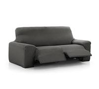 Maxifundas - Vega, Copridivano relax 3 posti, con 2 alza piedi, antracite