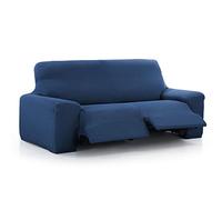 Maxifundas - Vega, Copridivano relax 3 posti, con 2 alza piedi, blu