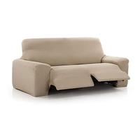 Maxifundas - Vega, Copridivano relax 3 posti, con 2 alza piedi, lino