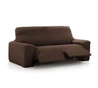 Maxifundas - Vega, Copridivano relax 3 posti, con 2 alza piedi, marrone