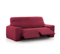 Maxifundas - Vega, Copridivano relax 3 posti, con 2 alza piedi, rosso