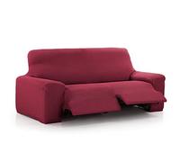 Maxifundas - Vega, Copridivano relax 3 posti, con 2 alza piedi, rosso