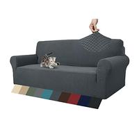 MAXIJIN Copridivano extra large per 3 o 4 posti, fodera per divano jacquard elasticizzata per cani Fodera per divano proteggi divano adatto agli animali domestici (4 posto, Jacquard Grigio)