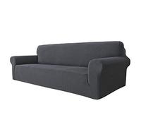MAXIJIN Copridivano super elasticizzato per 3 o 4 cuscini, copridivano universale extra large in jacquard, spandex per mobili per cani e animali domestici (divano oversize, grigio)