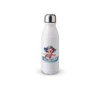 MAXIKIWI Borraccia a parete singola con tappo a vite, in alluminio leggero non isolato, senza BPA, a prova di perdite, per l'estate della bambina, 500 ml