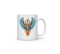MAXIKIWI - Tazza da caffè o tè in ceramica liscia e resistente per casa o ufficio - perfetta per ogni occasione - Fantasy Antico Egitto - 300 ml