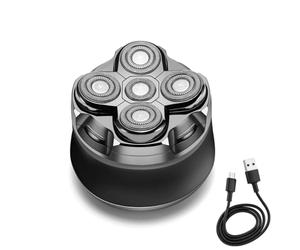 MAXILISSE Head Shaver - Rasoio Elettrico per Testa Uomo 5 Testine Fluttuanti | Macchina da Barba Ricaricabile Senza Fili, Ergonomica, Lame in Acciaio Inossidabile