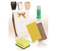 MAXIMA AMENITIES Confezione da 20 kit per la pulizia della cucina per alloggi turistici - Include panna, parasole, lavastoviglie da 30 ml e sacchetto della spazzatura, ideale per l'uso quotidiano e