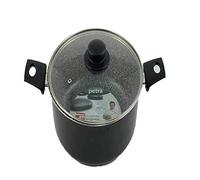 MAXIMA CASSERUOLA ANTIADERENTE DA CUCINA RISTORANTE 26 CM CON 2 MANICI ERGONOMICI E COPERCHIO IN VETRO