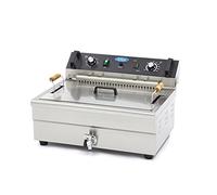 Maxima Friggitrice - 20L - 1 Cestello - con Rubinetto di Scarico