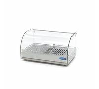 Maxima Vetrina scaldavivande 25 litri larga 55 cm con 1 livello - Armadio scaldavivande - Professionale - Catering - Vetrina scaldavivande - 800W