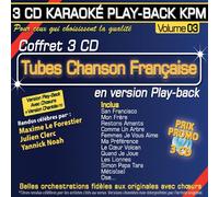 Maxime Le Forestier - Coffret 3 CD Karaoké Play-Back KPM "Tubes Chanson Française Vol.03"