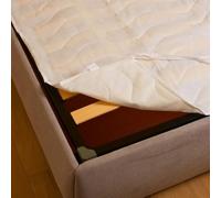 MAXIME MAISON - Coprirete Singolo 80x190 Trapuntato con Imbottitura, con Lacci agli Angoli, Coprirete Letto Singolo Anallergico e Antiacaro, Traspirante, Manifattura Made in Italy