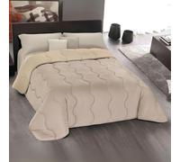 MAXIME MAISON - Piumone Una Piazza e Mezza (300gr/mq) Trapunta Una Piazza e Mezza Invernale, Coperta Calda in Microfibra, Copriletto Moderno per Stagioni Fredde, Design Double Face, Made in Italy