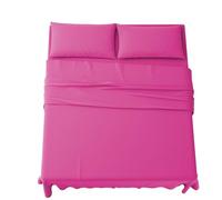 MAXIME MAISON - Set Lenzuola Letto Singolo 3 Pezzi, Completo Letto SIngolo in Microfibra Made in Italy, Biancheria da Letto 1 Lenzuolo con Angoli, 1 Lenzuolo Sopra, 1 Federa (Fucsia)