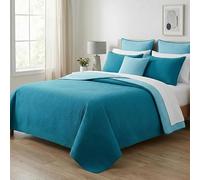 MAXIME MAISON - Trapuntino Una Piazza e Mezza per la Mezza Stagione ti Accompagnerà dalla Primavera all'Autunno, Copriletto Estivo da 100gr/mq, in Morbida Microfibra Leggera (Oceano)