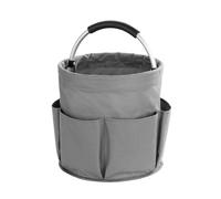 Maximex Borsa per la pulizia con 6 scomparti esterni, scomparto principale da 16 litri, organizer stabile per detergenti e accessori, maniglia imbottita, pieghevole, impermeabile, Ø 28 x 26,5 cm