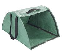 Maximex Raccoglitore di Foglie XL raccoglifoglie con Bordo spazzante Ecologico in plastica PP e Fibra di Vetro Verde 50x35x75 cm per Giardinaggio