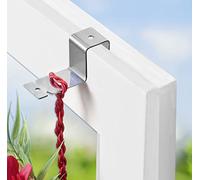 Maximex Set di 2 ganci per finestre, adatti per finestre fino a 1,8 cm, semplice decorazione di finestre e porte, non è necessario incollare