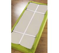 Maximex Set di 3 elastici tendi-lenzuola, Gomma, 60 x 0.7 x 2.5 cm, Bianco