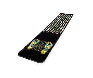 Maximex Tappetino massaggiante per riflessologia, per una localizzazione precisa dei punti riflessi, delicato sulla pelle, con pietre piacevoli, 175 x 0,6 x 35 cm