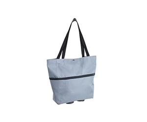 Maximex Wenko 88421500 Borsa Pieghevole, Trolley, 3 in 1, Grigio/Nero