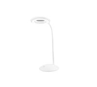 Maximex Wenko 9936800500 Lampada da Tavolo a LED con Lente d'Ingrandimento, Bianca