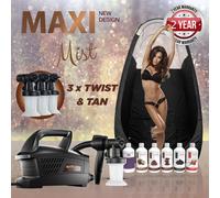 Maximist Evolution tnt Spray Abbronzatura Kit (Inclusi Pop-Up Box E Soluzioni)