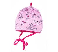 maximo Baby berretto cappello per bambini, Pentola, in rosa/pink (mandelbluete), stampata, Jersey, con nastrino di rilegatura a punta e rosa rosa-pink-mandelblüte 49