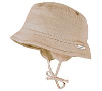 maximo - Baby's Hütchen Musselin Band Ohrenkl. Futter - Cappello 47 cm beige