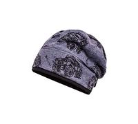 maximo Beanie, aus Bedrucktem Jersey mit Monster Cappellopello, Multicolore (Bluemeliert-Schwarz-Trucks 81), 49 Bimbo