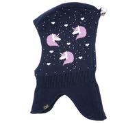 maximo - Girl's Slouch Hat Jacquard Unicorn - Berretto 47-49 cm blu