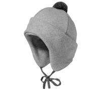 maximo - Kids' Mini Beanie with Pom-pom and Tie - Berretto 45-47 cm grigio