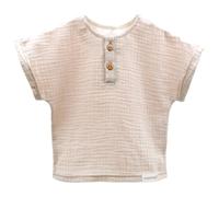 maximo - Kid's Mini Boy Hemd S/S - T-shirt 122 beige