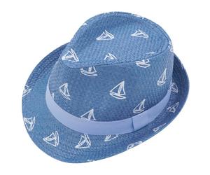 maximo - Kid's Mini Boy Trilby Boat - Cappello 49 cm blu