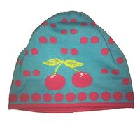 MAXIMO Mini Girl avec bonnet, pflaumenblau de motif de cerisier, sans marge, sans bande de reliure, Taille 51