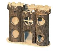 Maxipet Castello per criceti in legno naturale 12x17x15 cm