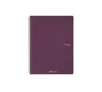 Maxiquaderno EcoQua original - spiralato - A4 - 90 gr - 1 rigo - 70 fogli - vino